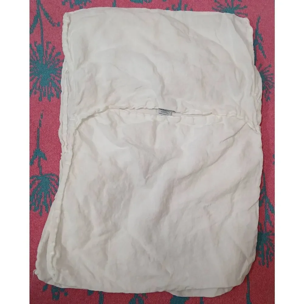 Parachute pure 100% linen white pillowcase standard 2pcs